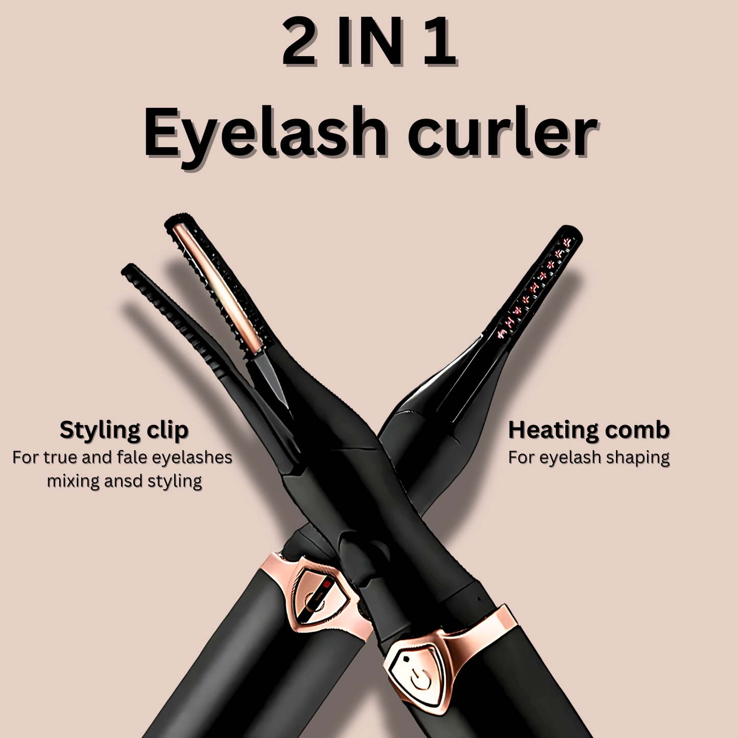 Heated eyelash curler